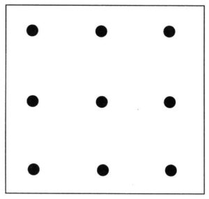 nine dot puzzle solution