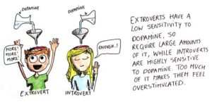 dopamin introvert ekstrovert